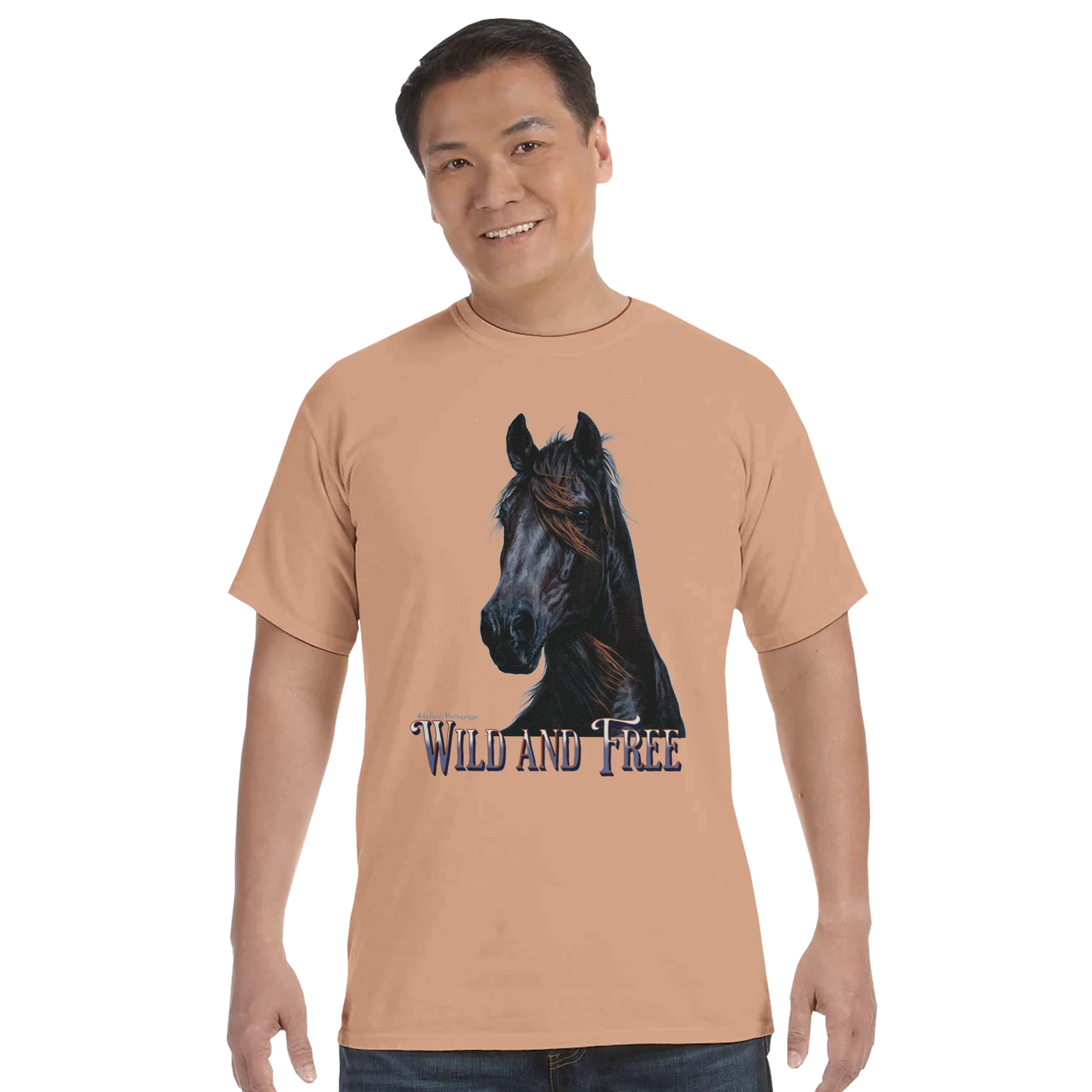 Wild and Free Comfort Colors Unisex T-Shirt – 100 % Baumwolle