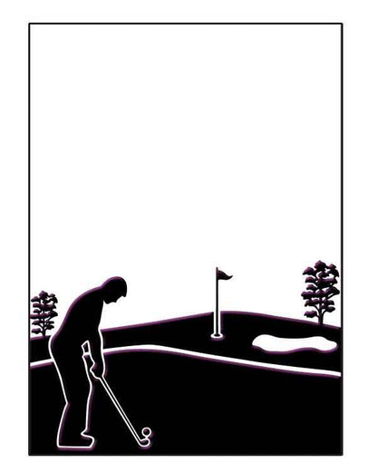 Embossing Folder - Golfing Day Size 5 x 7