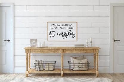 Family is Not an Important Thing Wood Sign