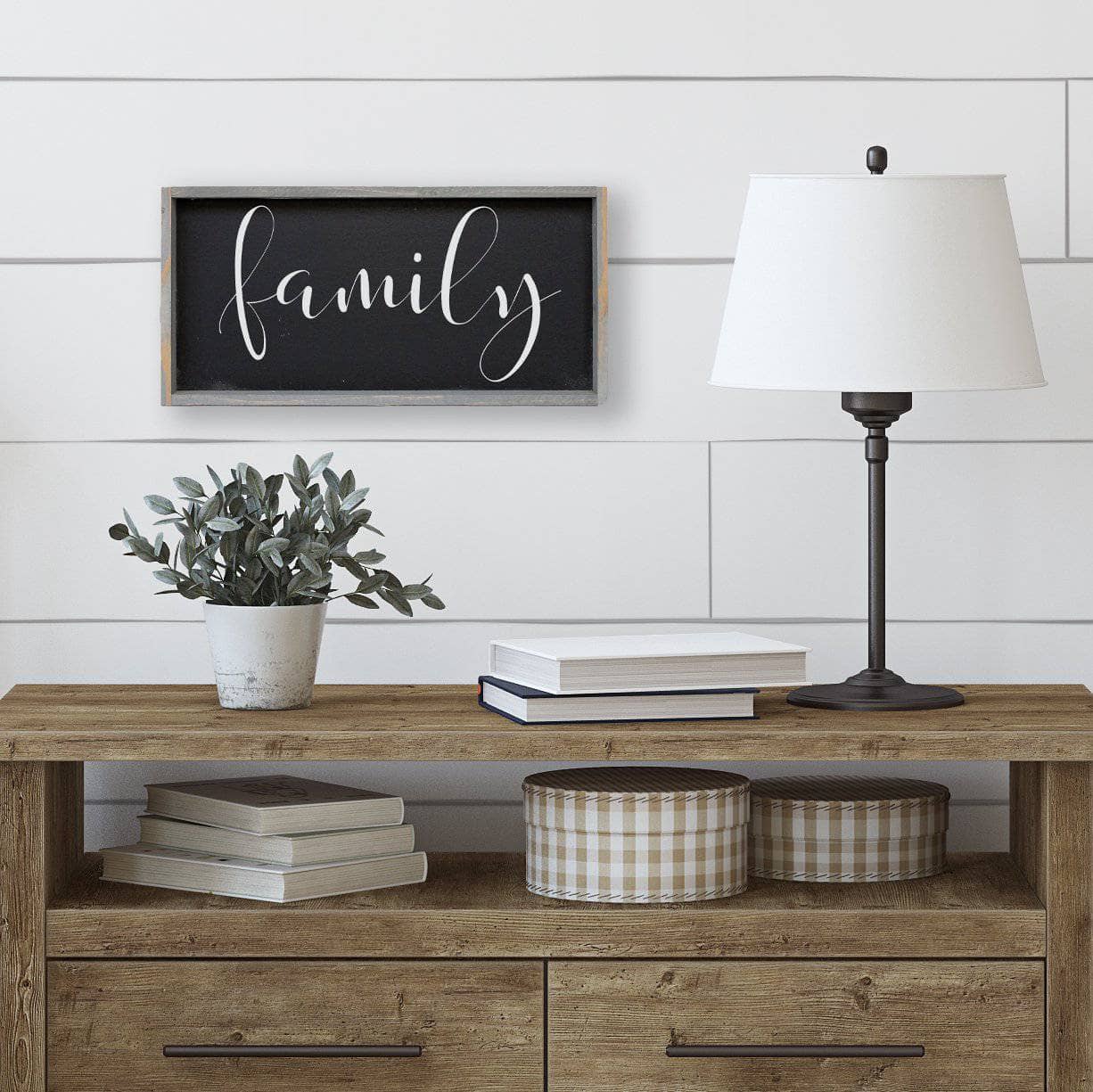 Family Wood Sign - AURABAGS SHOP