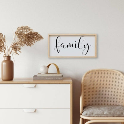 Family Wood Sign - AURABAGS SHOP