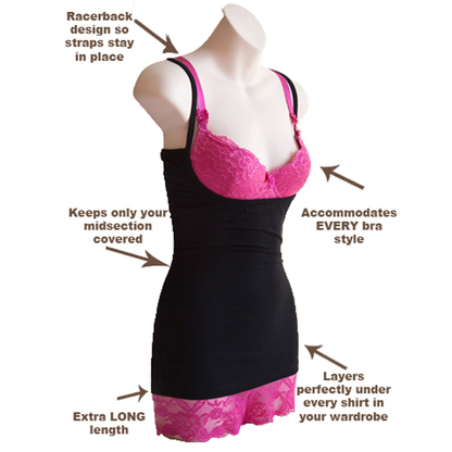 Midnight Black Nursing Tank Top- bamboo