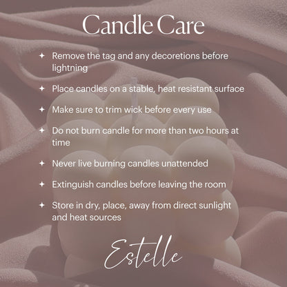 Ribbed Triangular Pillar Soy Wax Candle Set | Unscented Decorative Candles