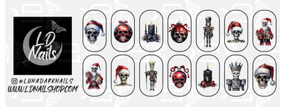 Skeleton Christmas Decals