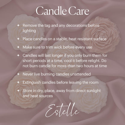 Dandelions Soy Pillar Candle: Handmade Home Decor (12cmx5.5cm)