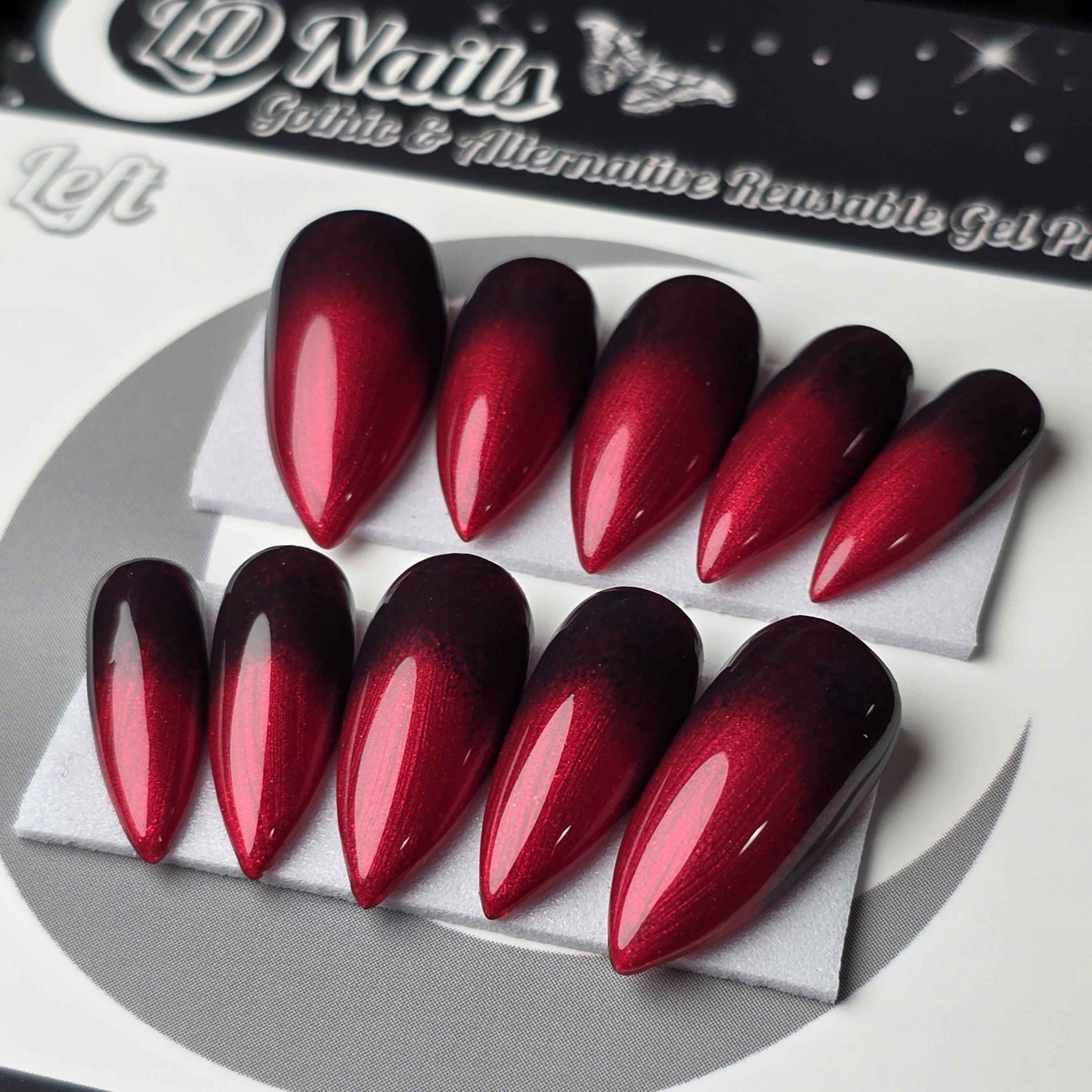 Crimson Reverse Ombré