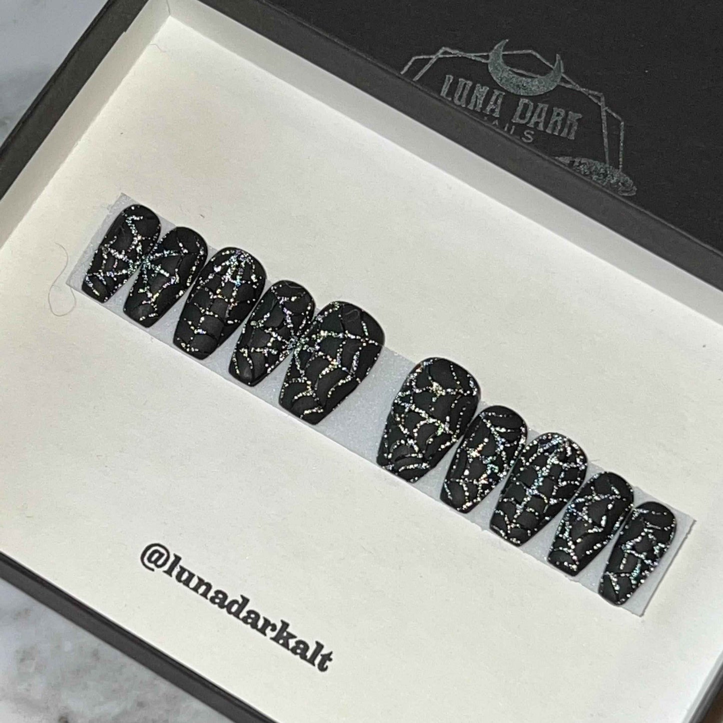 Black On Black: Flash Glitter Webs