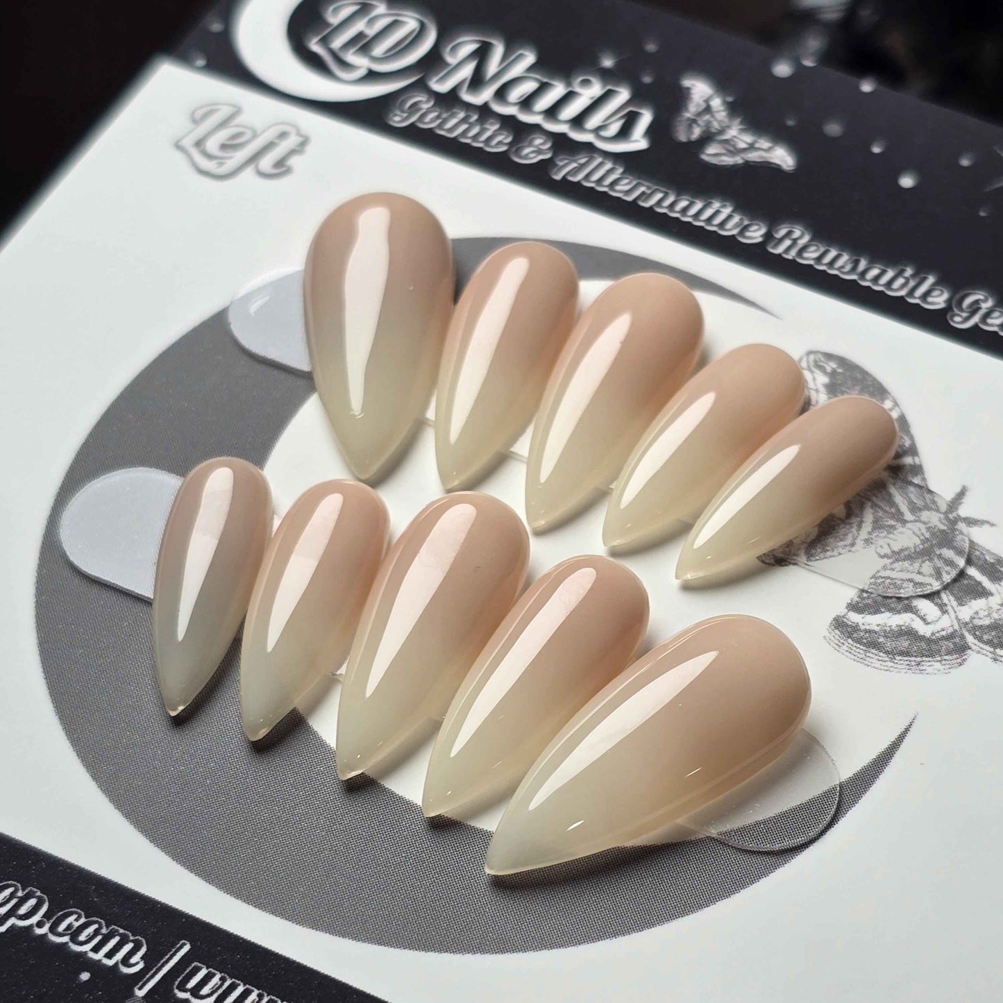 Bone Blush Ombré Press On Nails
