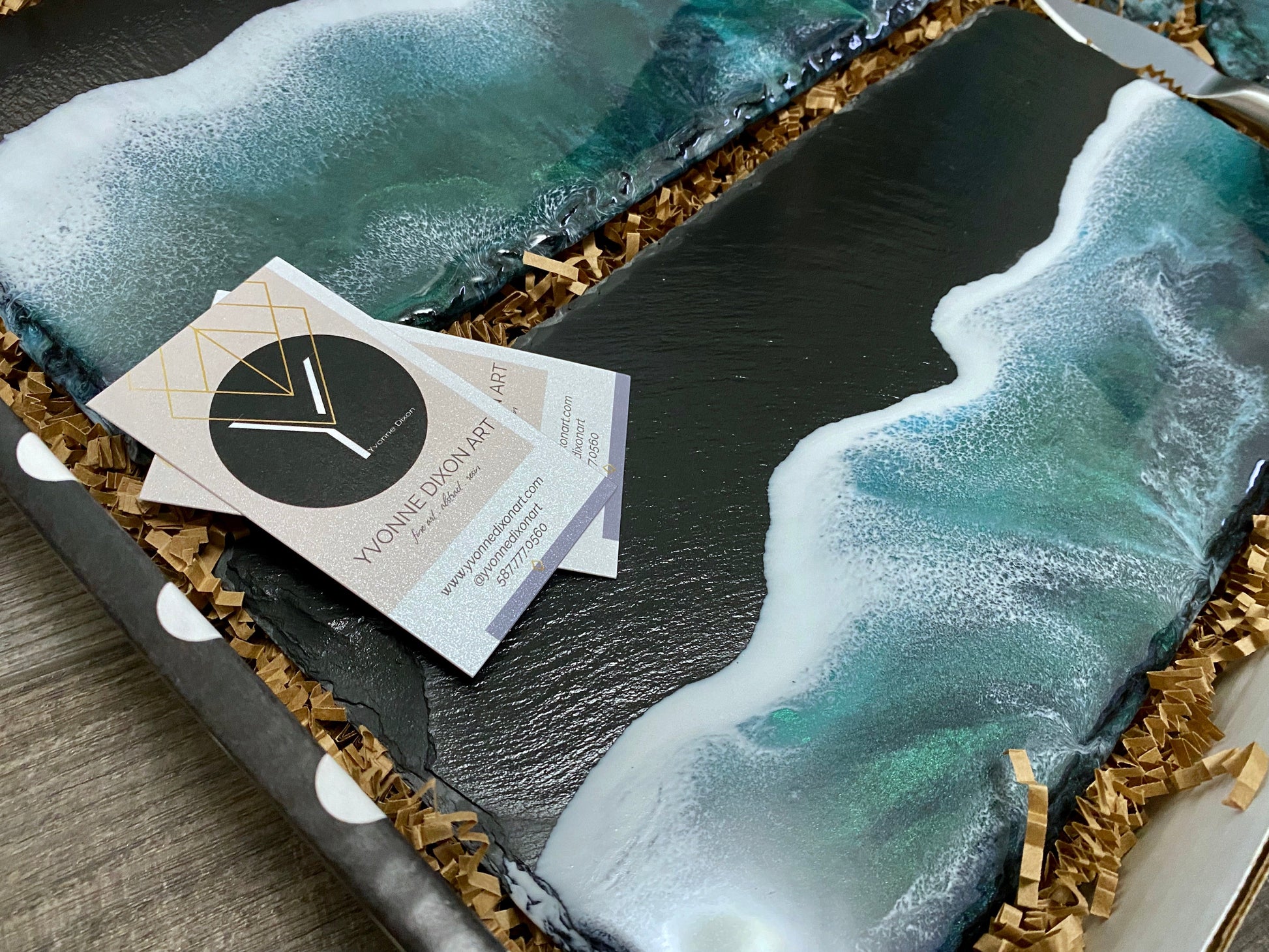 Natural Slate Charcuterie Board with Coasters - AURABAGS SHOP
