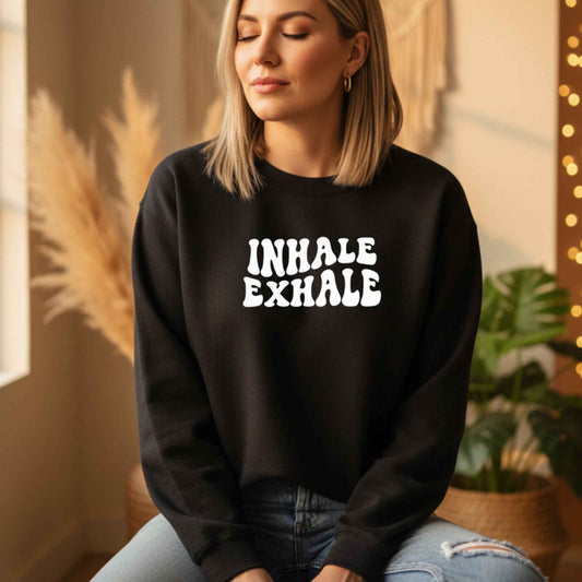Inhale Exhale Pullover Yoga Sweatshirt