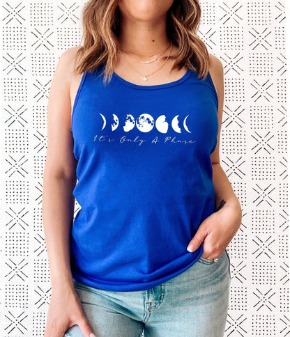 It's Only A Phase Tank Top | Women's Moon Phases Spiritual Shirt