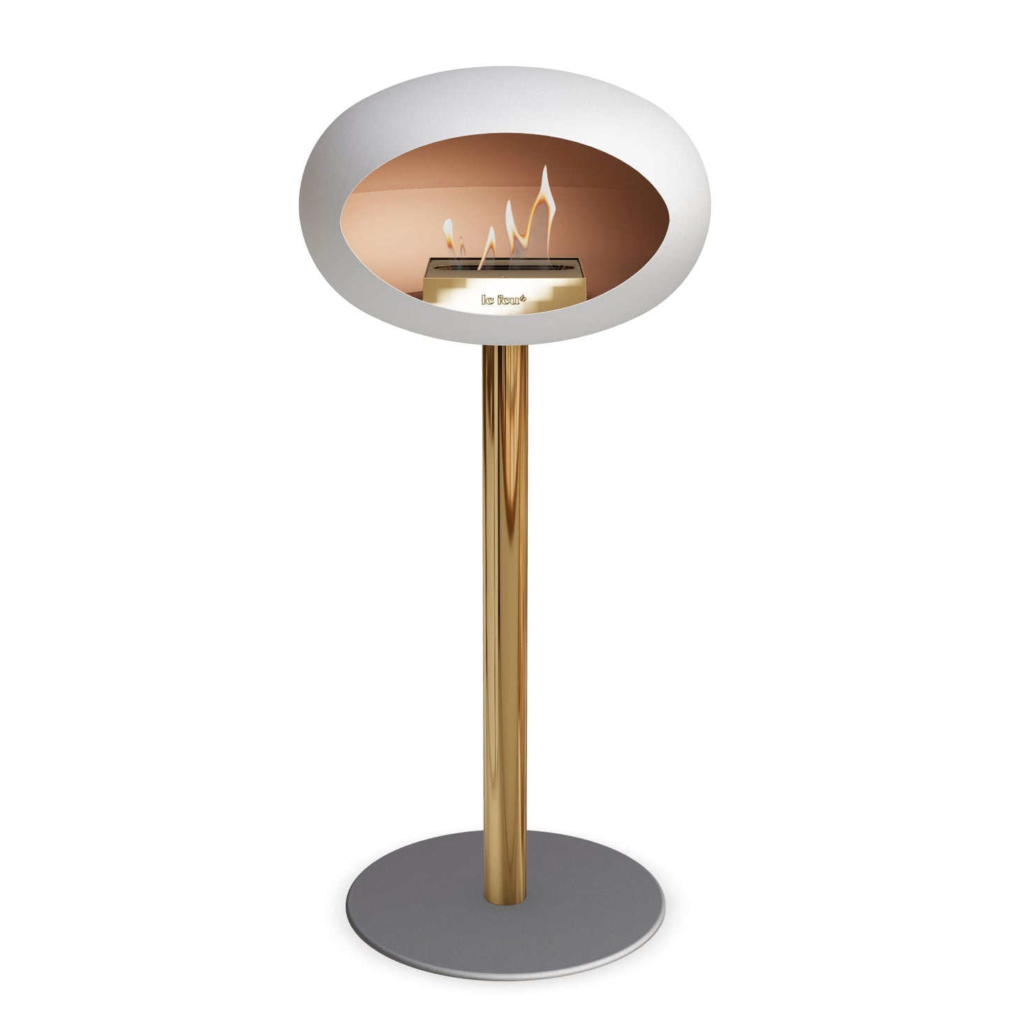 Le Feu Steel High Dome <br>White