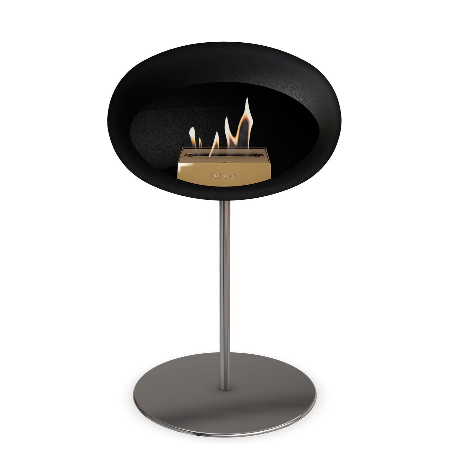Le Feu Steel Low Dome <br>Black