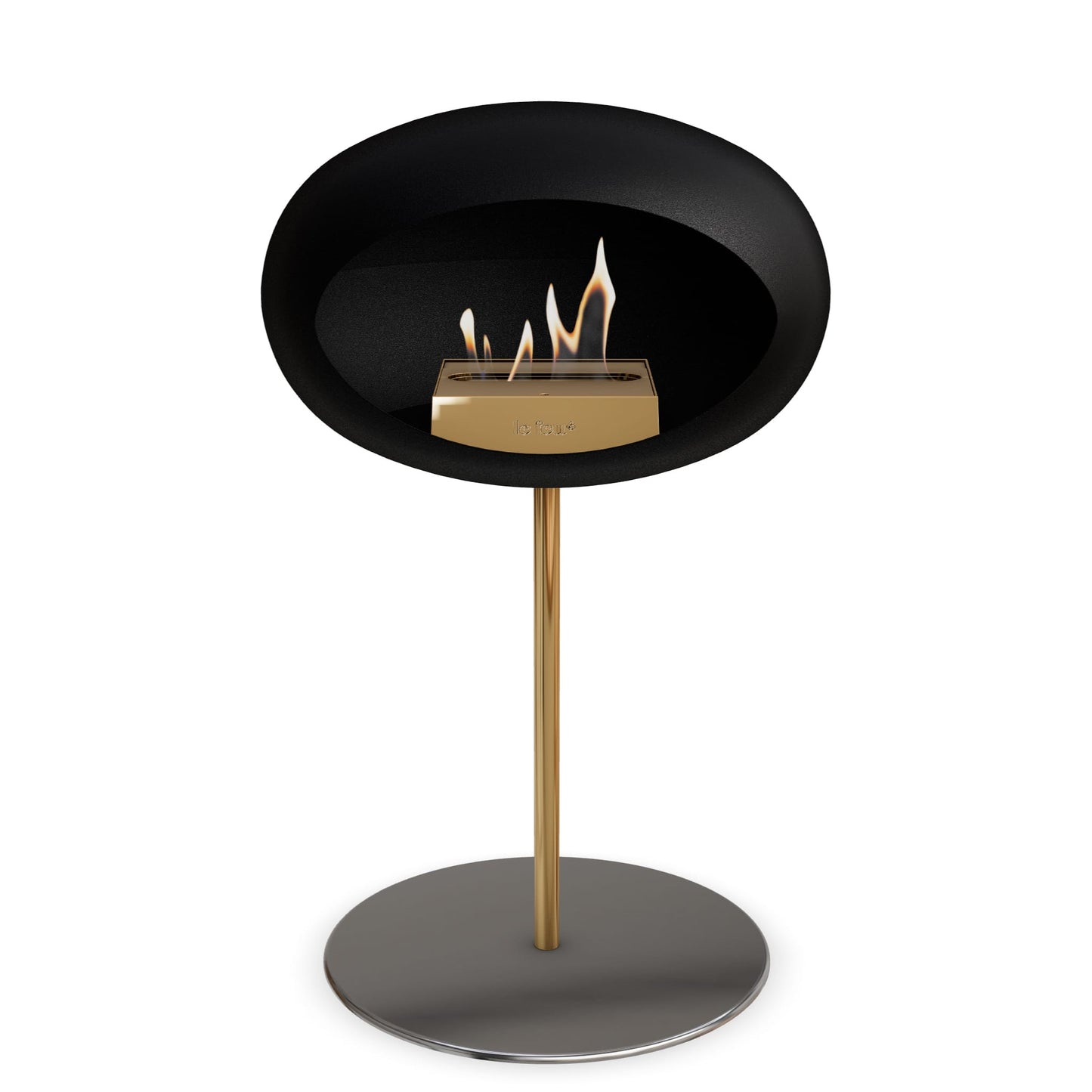 Le Feu Steel Low Dome <br>Black