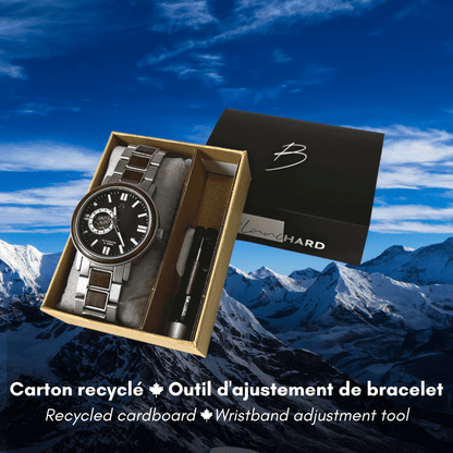 Montre Berthoud en bois de noyer