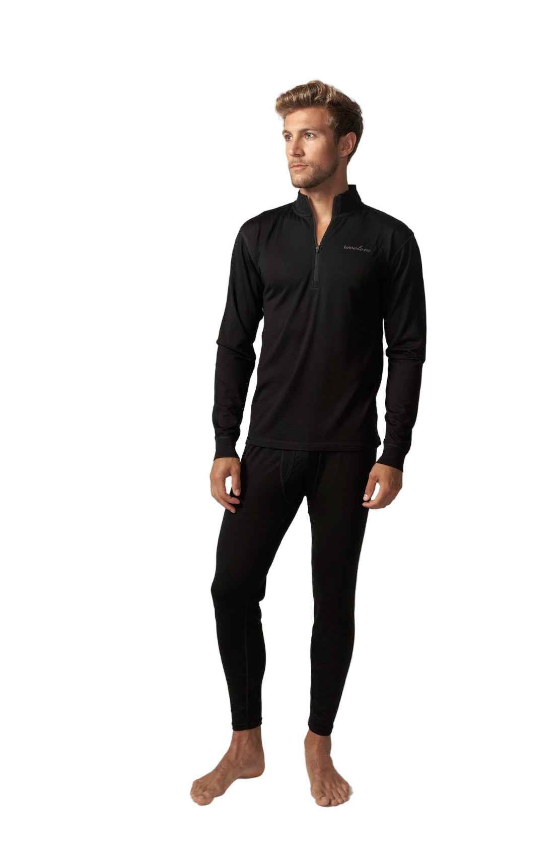 Men's Merino Wool 1/4 Zip Pullover — Midweight