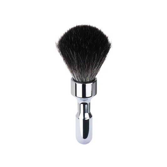 MERKUR Shaving Brush 1701 with Vegan Synthetic Hair in Bright Chrome