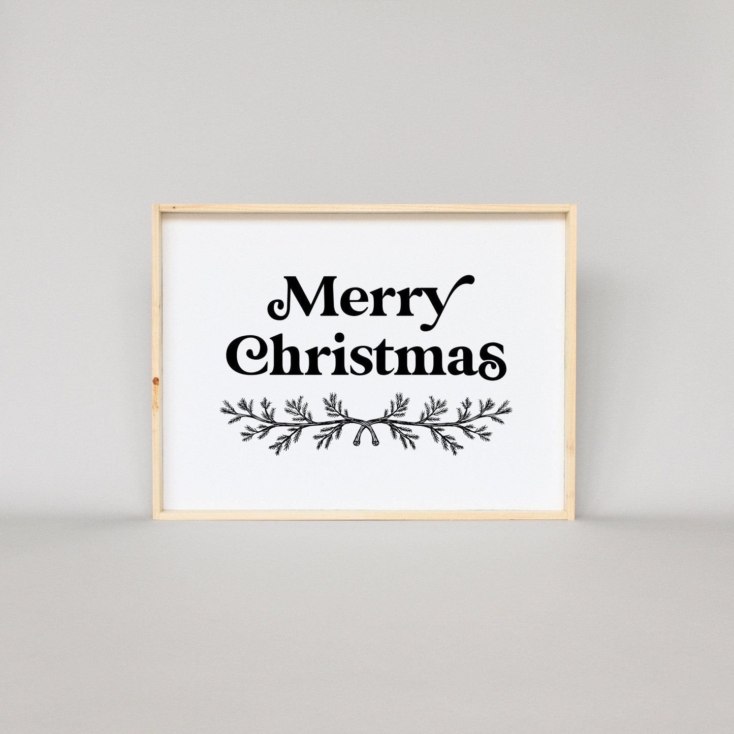 Merry Christmas (18"x24") Wood Sign