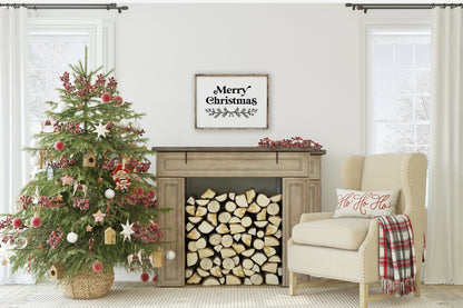 Merry Christmas (18"x24") Wood Sign