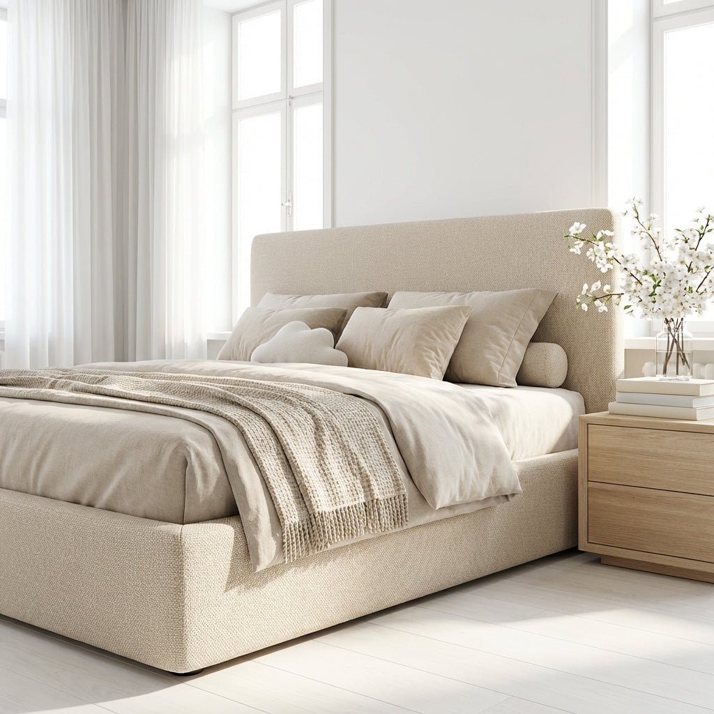 Metro Fabric Queen Bett
