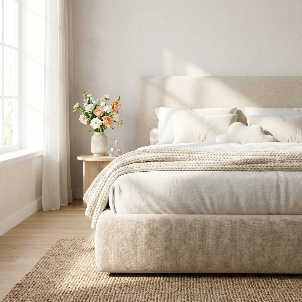 Metro Fabric Queen Bett