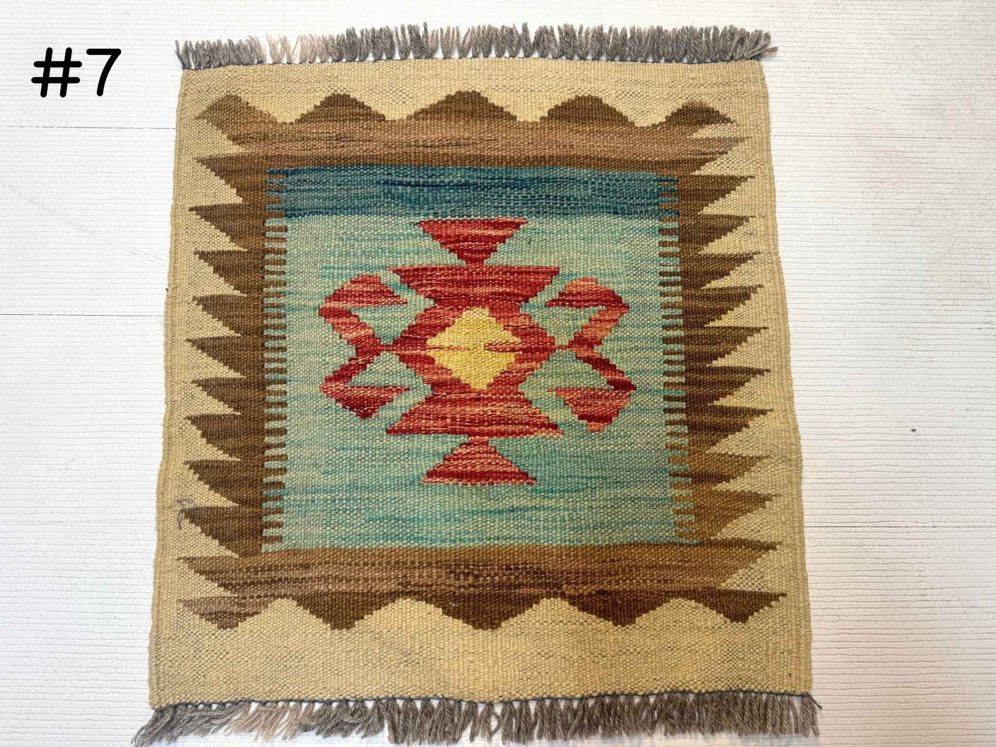 Mini Afghan Kilim Rugs | 2' x 2'