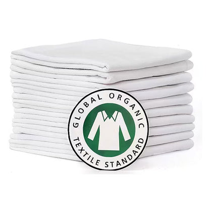 Flour Sack Tea Towel - 100% Organic Cotton - Cardinal