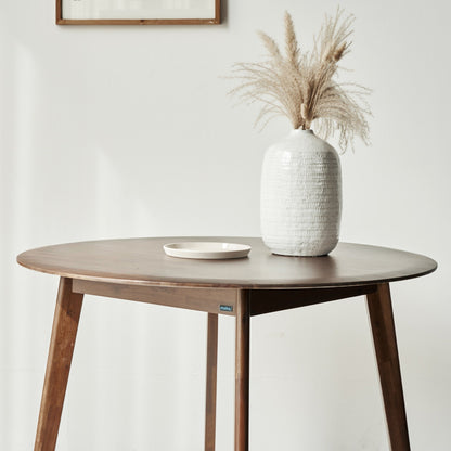 Oslo Round Solid Rubber Wood Dining Table