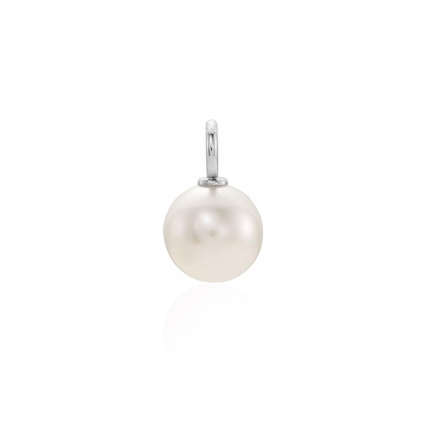 Pendentif perle d'eau douce et or 10K ou argent sterling