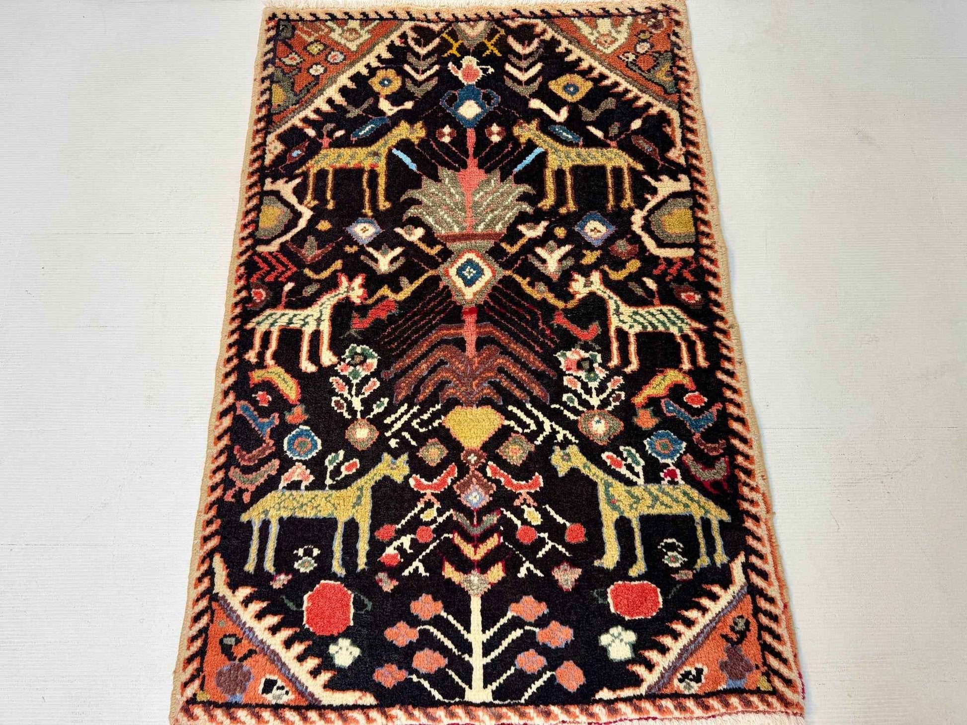 Persian Ilam Rug | 2' 6” x 3' 7"