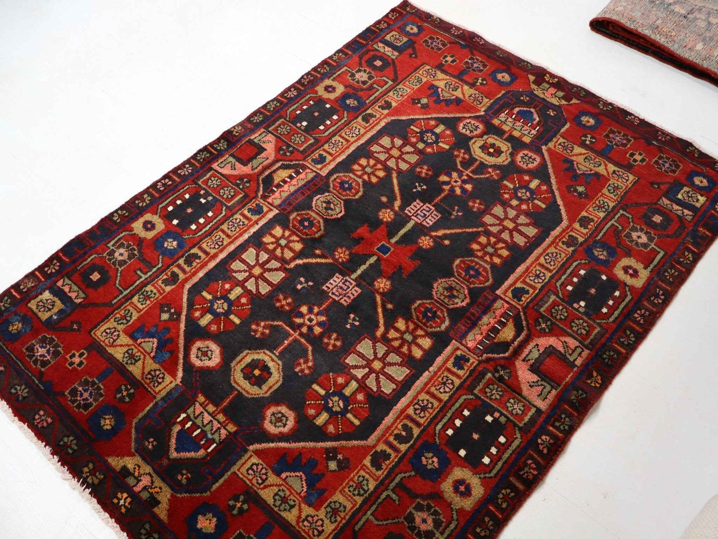 Persian Hamadan Rug | 3' 9” x 5' 3"