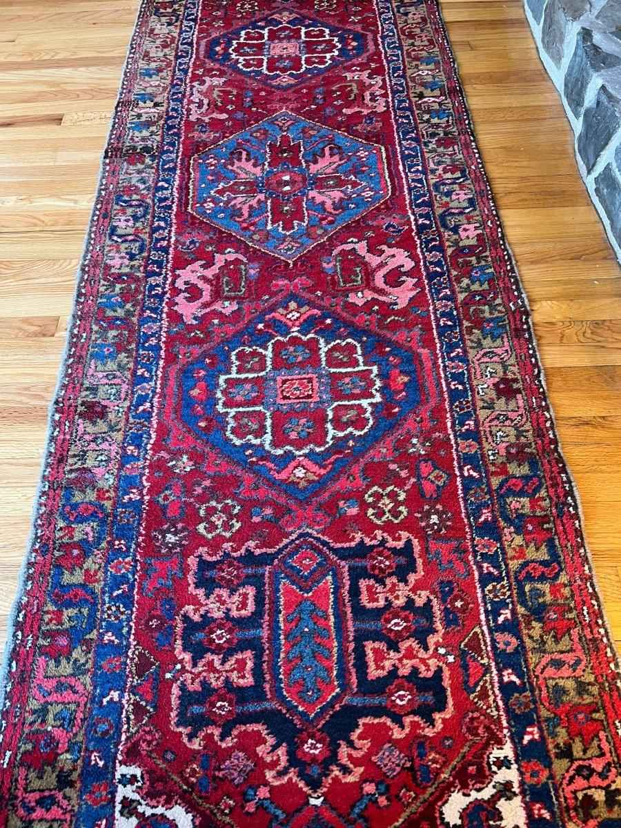 Persian Meshkin Runner | 10' 9" x 3' 2"