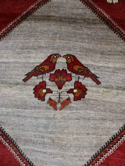 Persian Qashqai Gabbeh Rug | 3' 11" x 5' 2"