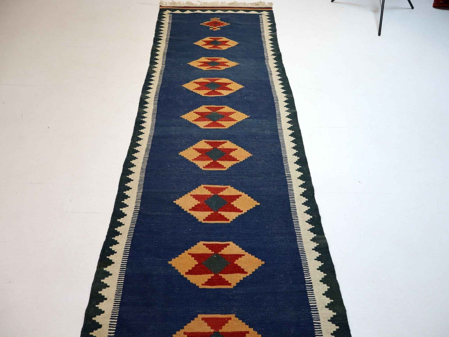 Persian Shiraz kilim Runner |  2' 8" x 9' 7"