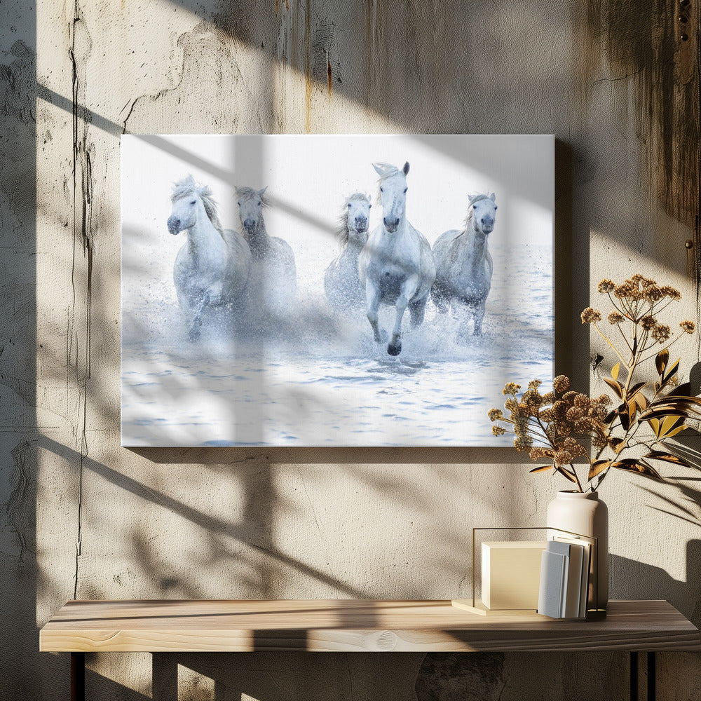 Wandbild Galoppierende Pferde