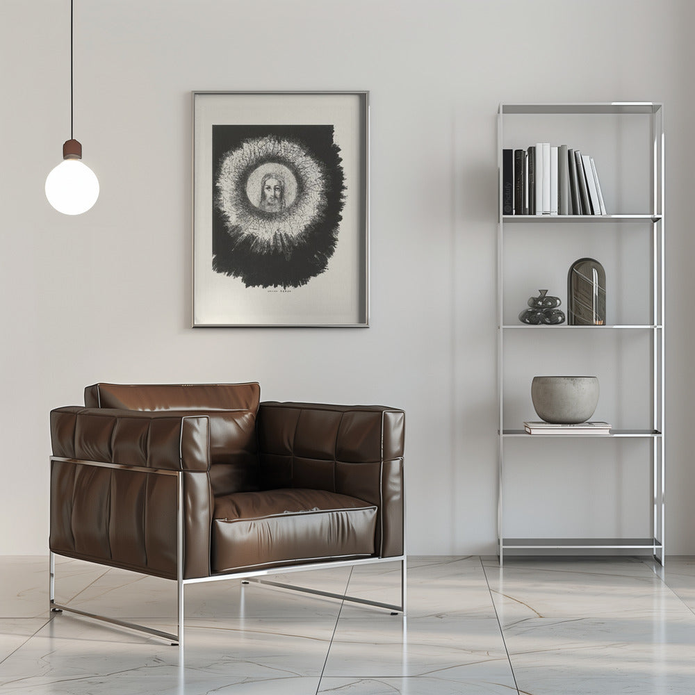 Wall art And the Face of Christ Shone In the Disk of the Sun