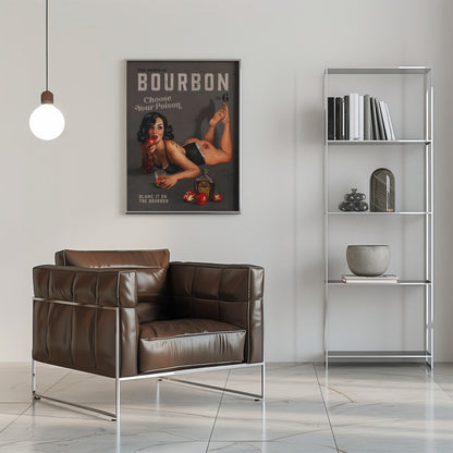 Wall art Babes of Bourbon Vol 6 Choose Your Poison Sexy Pinup