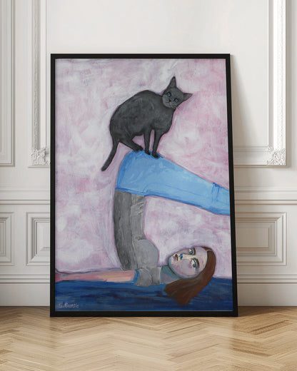 Yoga with my Cat