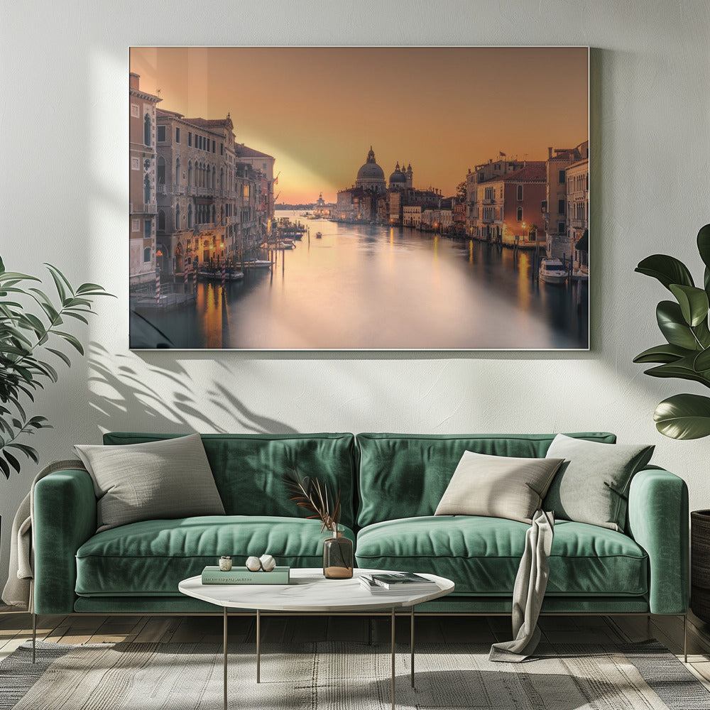 Wandbild Morgenstimmung in Venedig