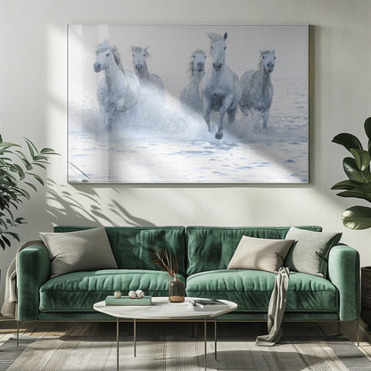 Wandbild Galoppierende Pferde