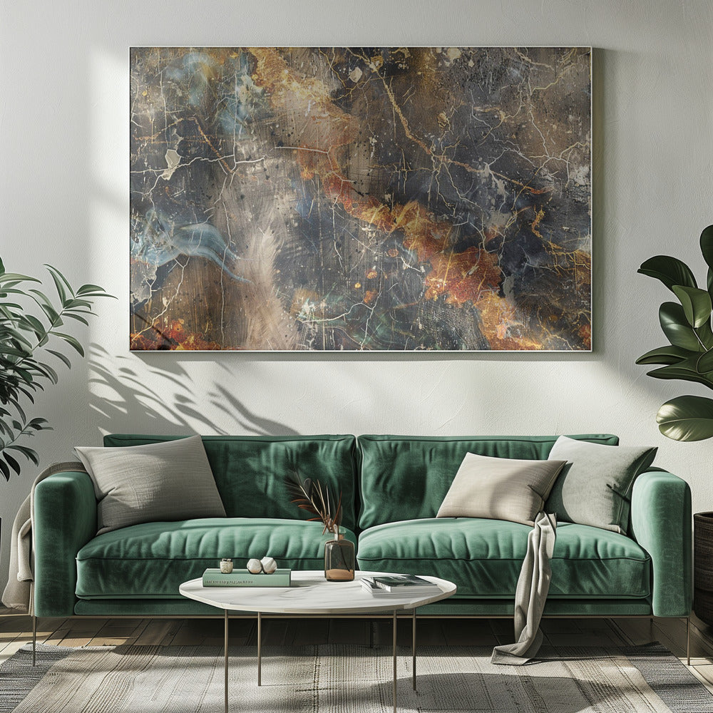 Wandkunst Abstrakt Marmor Kunst Illustration 01