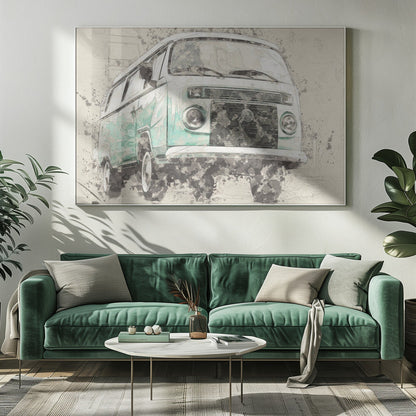 Wall art Volkswagen Combi