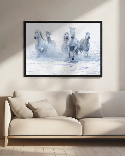 Wandbild Galoppierende Pferde