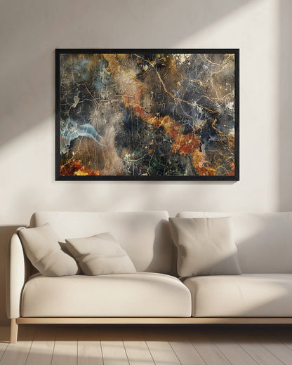Wandkunst Abstrakt Marmor Kunst Illustration 01