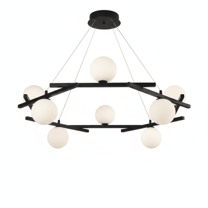 Polygon Prism Iron Chandelier