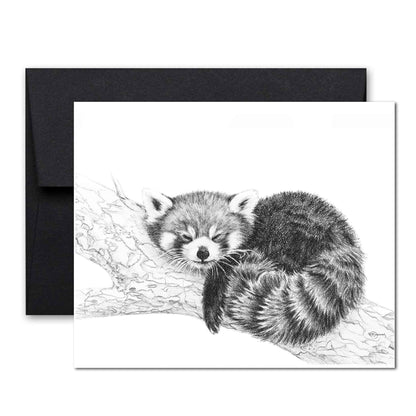 Red Panda greeting card - collaboration with  La Fondation du Zoo de Granby