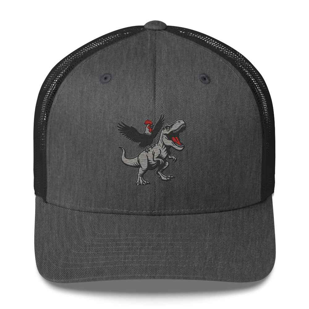 Tyrannosaurus Pecks Chickasouras Trucker Hat