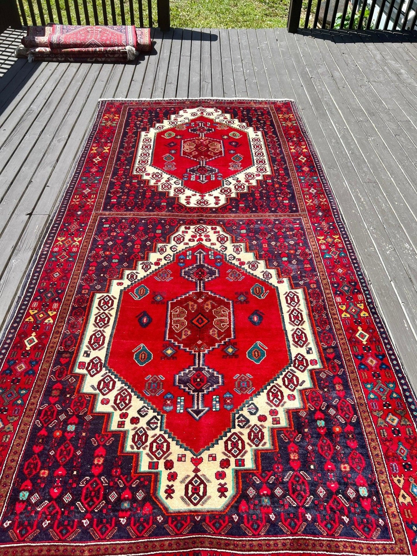 Rojan | 10' 2" x 4' 11" | Vintage Senneh Rug