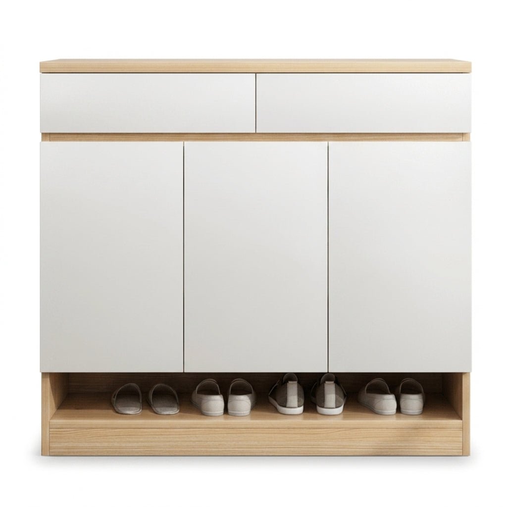SC52 Weißer Schuhschrank