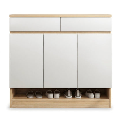 SC52 Weißer Schuhschrank